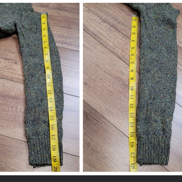 REBECCA MINKOFF Cold Shoulder sweater wool & alpaca crewneck women's S in green - Picture 12 of 12